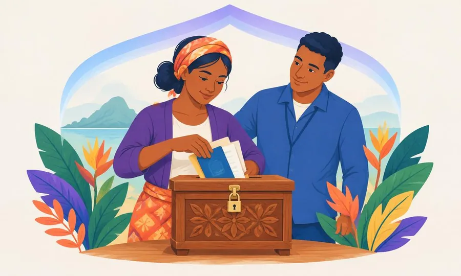 Une femme malgache protège ses documents personnels avec confiance